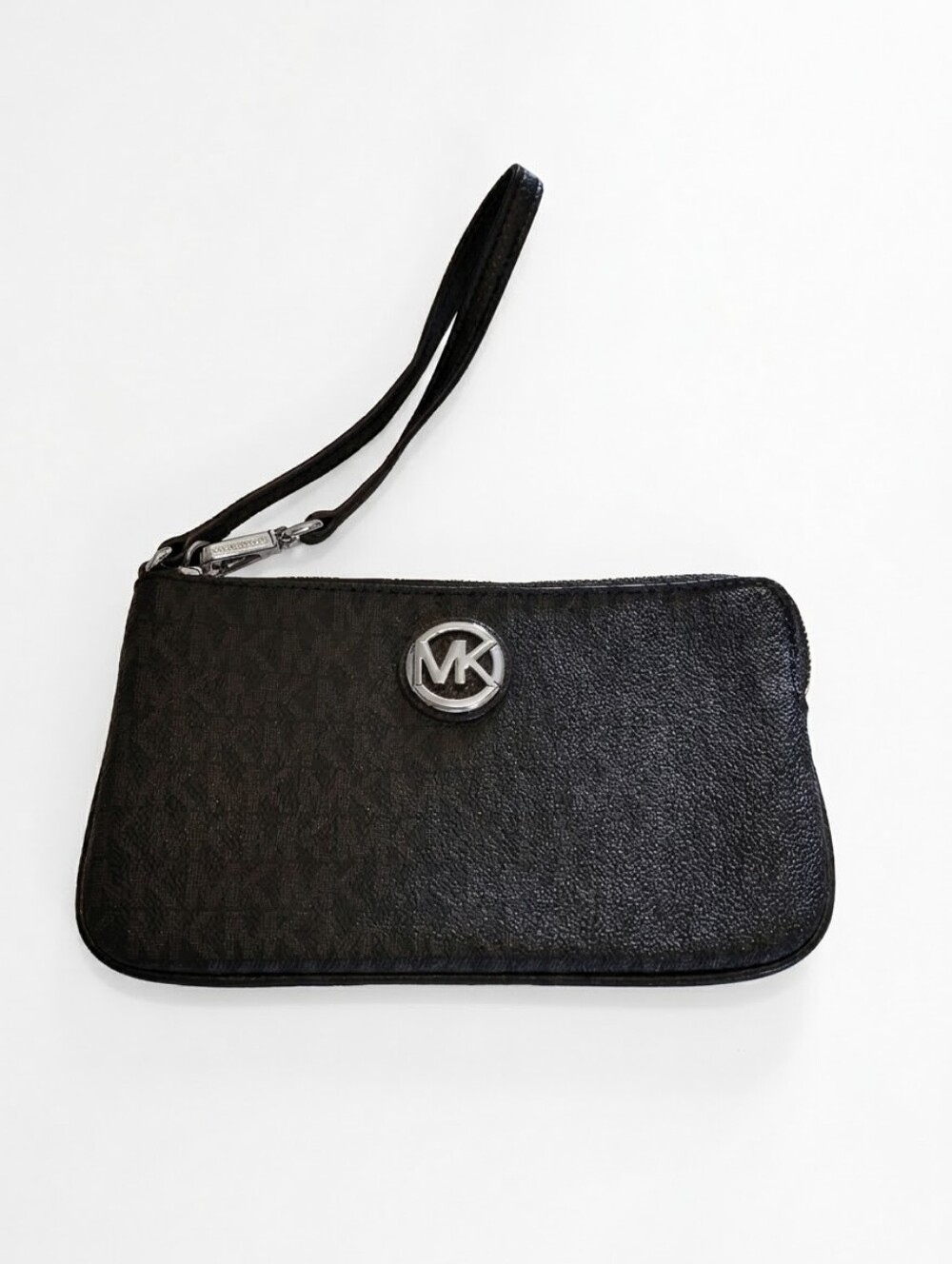 Michael Kors Black Signature Wristlet Clutch